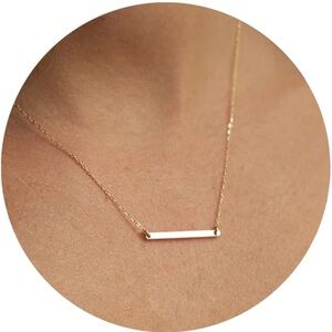 14k gold plated layering necklace